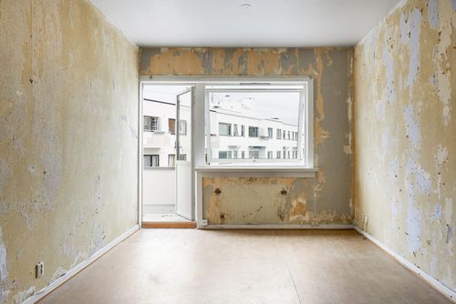 Wohnung mit bodentiefen Fenstern